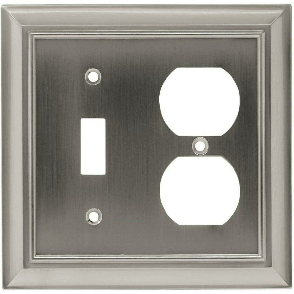 Brainerd Single Toggle Switch Duplex Wall Plate Cover Lot of Two (2) 5" x 5"